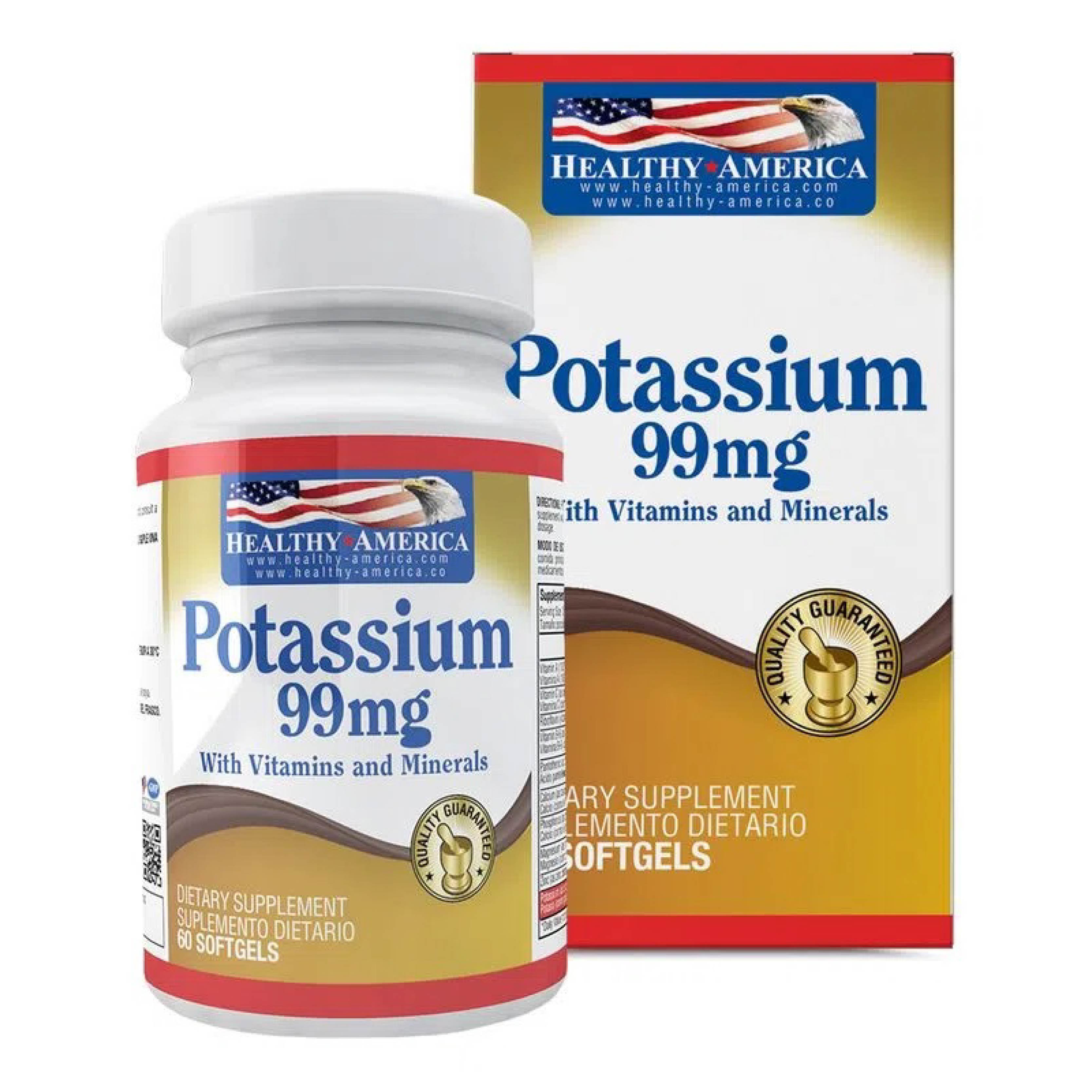 POTASSIUM 99 MG CON VITAMINAS Y MINERALES – HEALTHY AMERICA