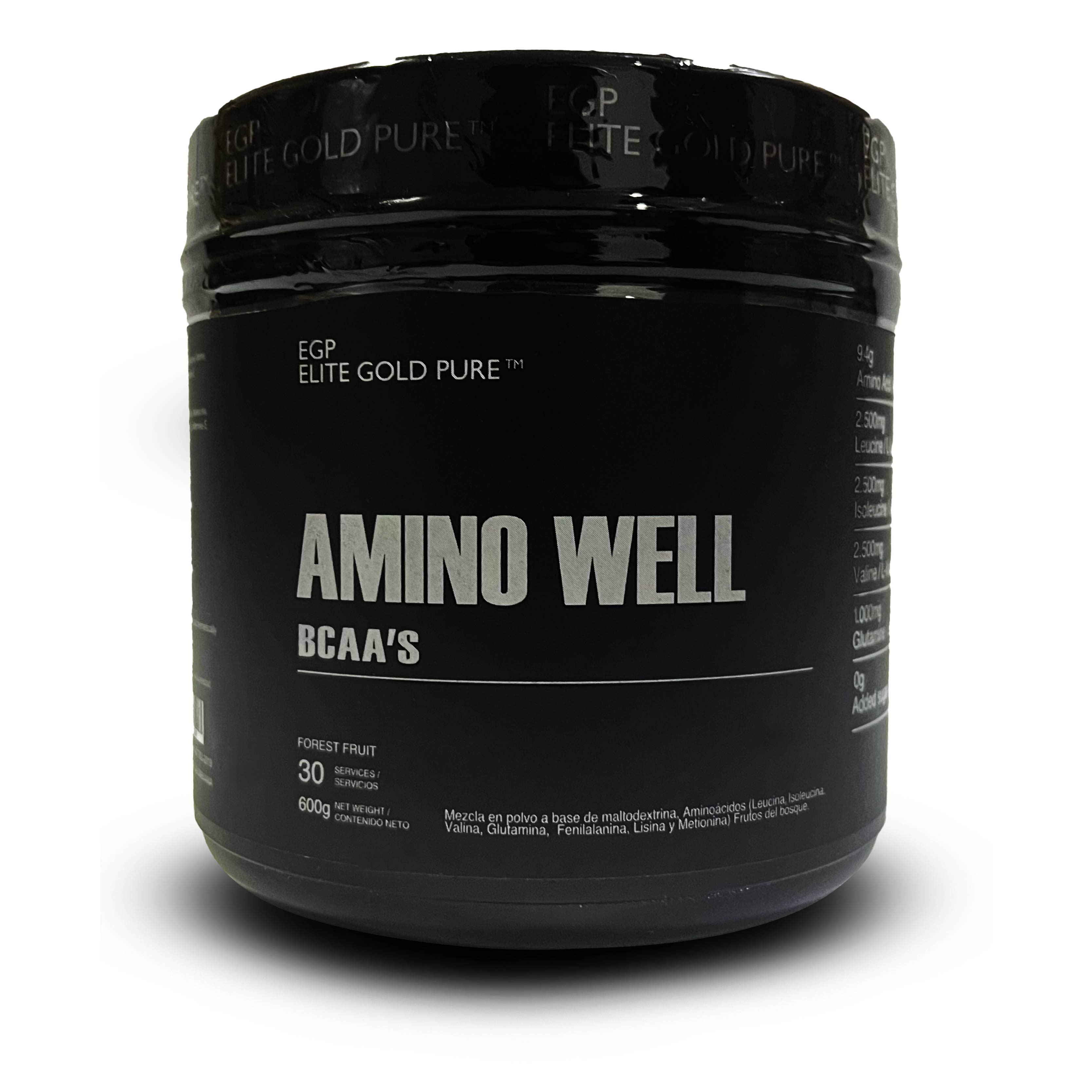 AMINO WELL BCAA´S 600 GRAMOS – EGP ELITE GOLD PURE