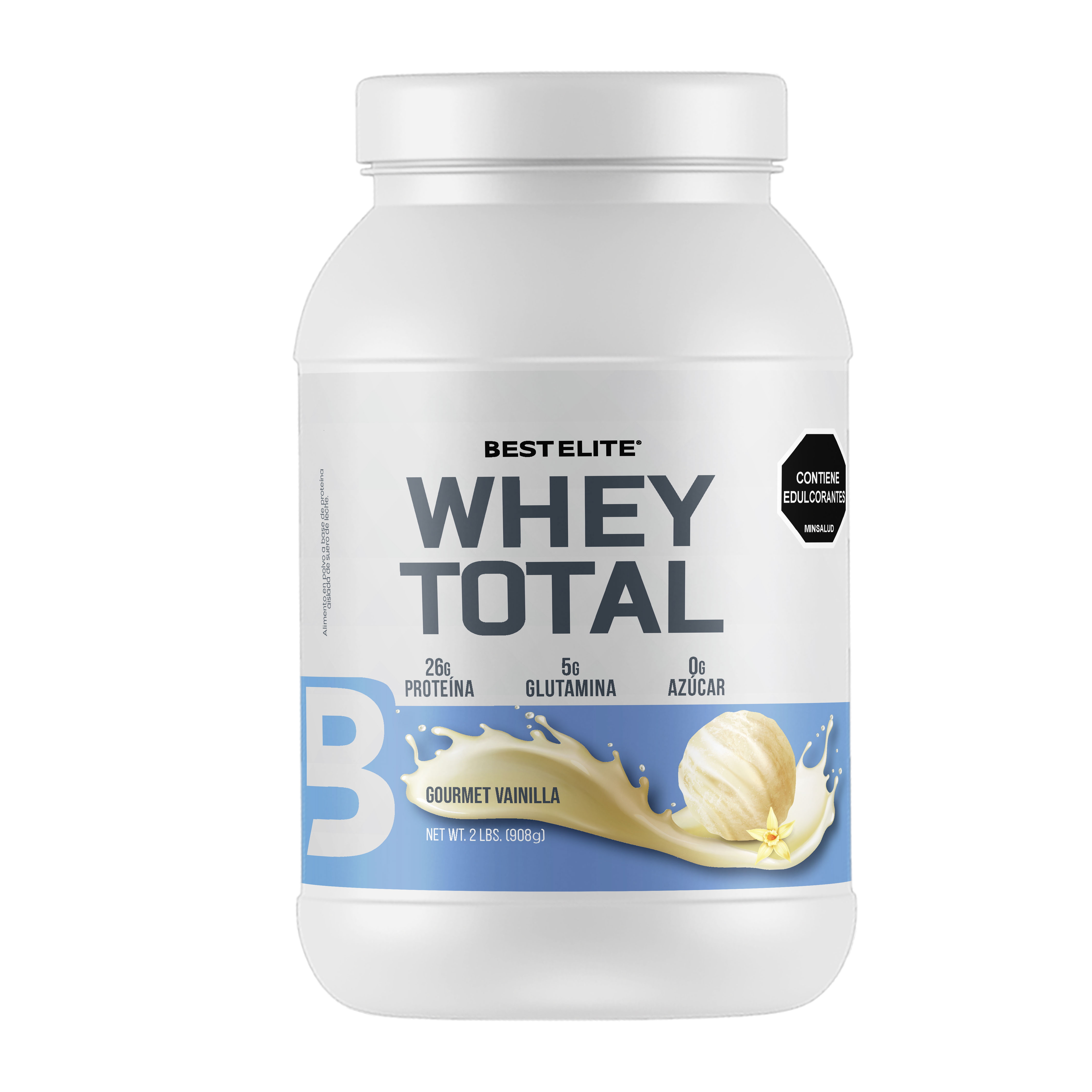 WHEY TOTAL 2 LIBRAS GOURMET VAINILLA - BEST ELITE