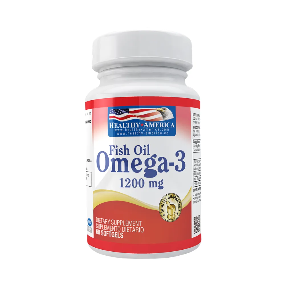 OMEGA 3 1200MG 60 CAPSULAS – HEALTHY AMERICA