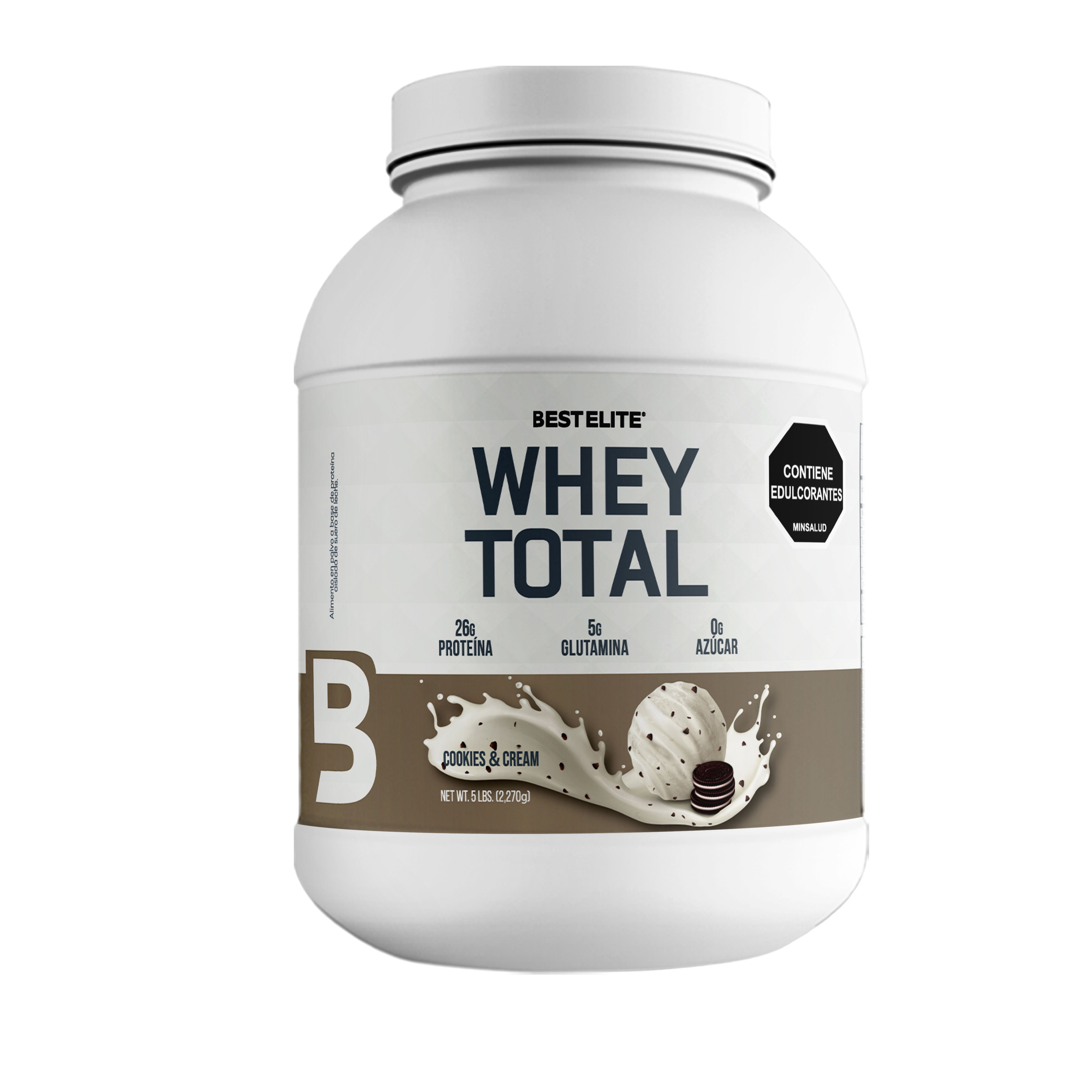 WHEY TOTAL 5 LIBRAS COOKIES & CREAM – BEST ELITE