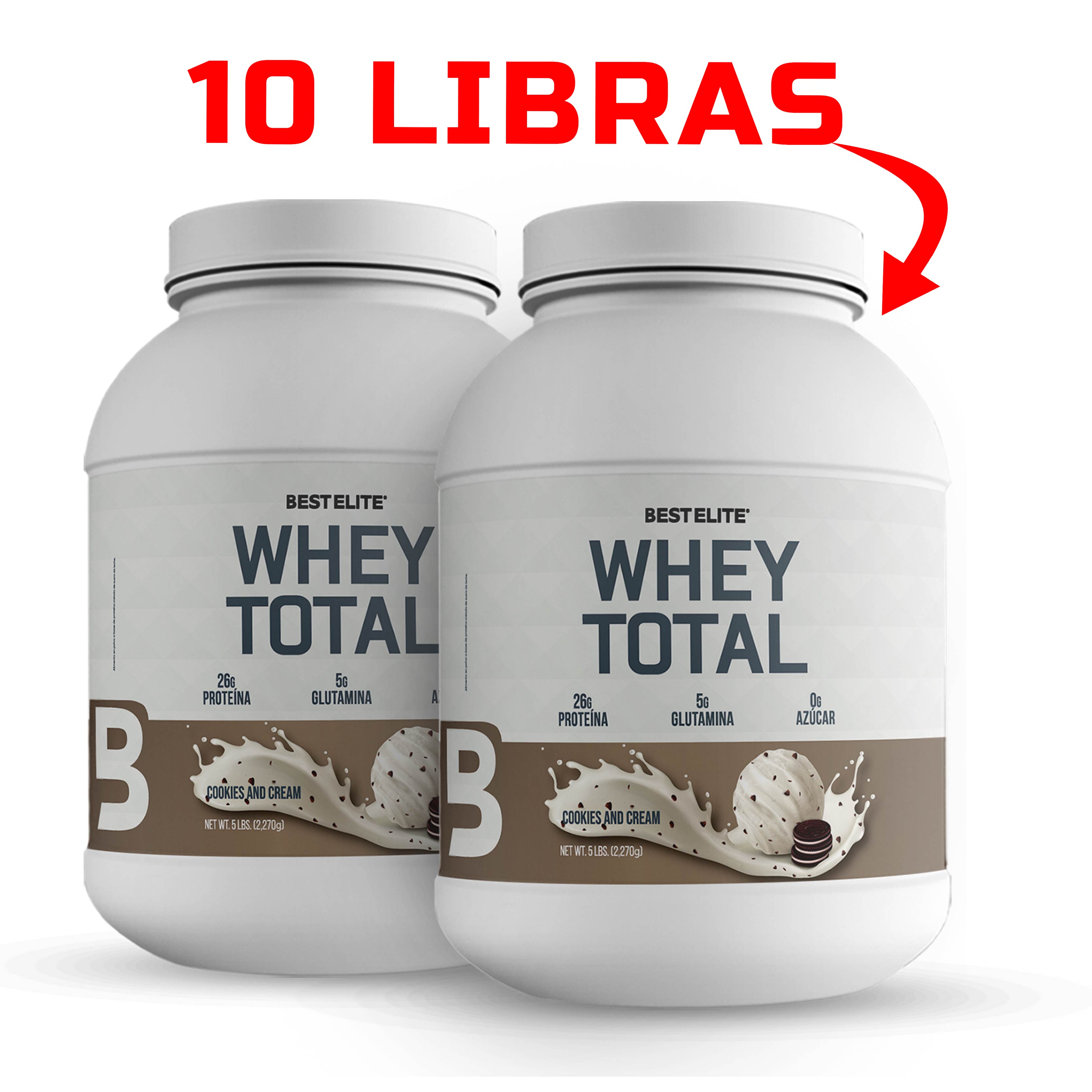 WHEY TOTAL 10 LIBRAS COOKIES AND CREAM – BEST ELITE