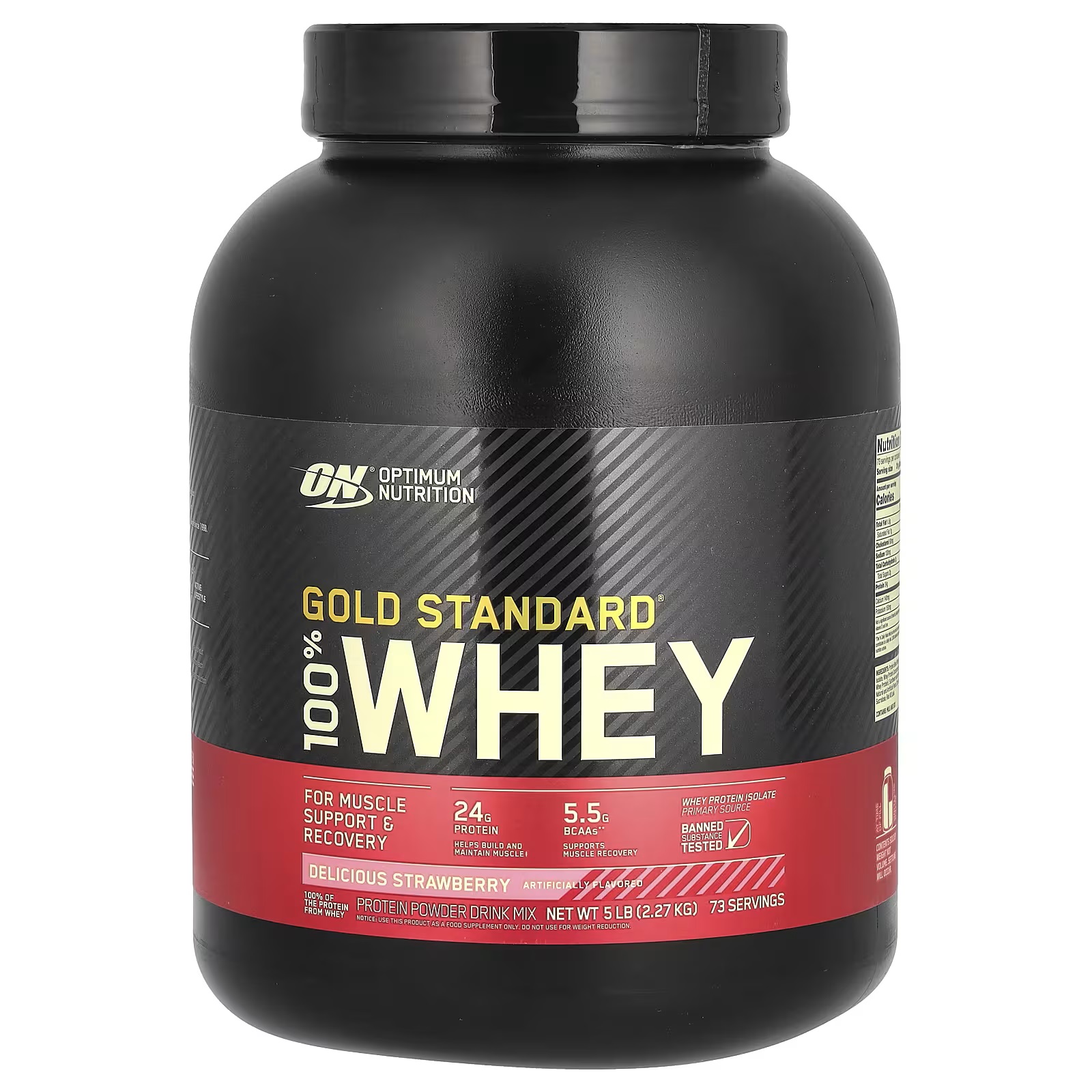 WHEY GOLD STANDARD 5 LIBRAS DELICIOUS STRAWBERRY  – OPTIMUM NUTRITION