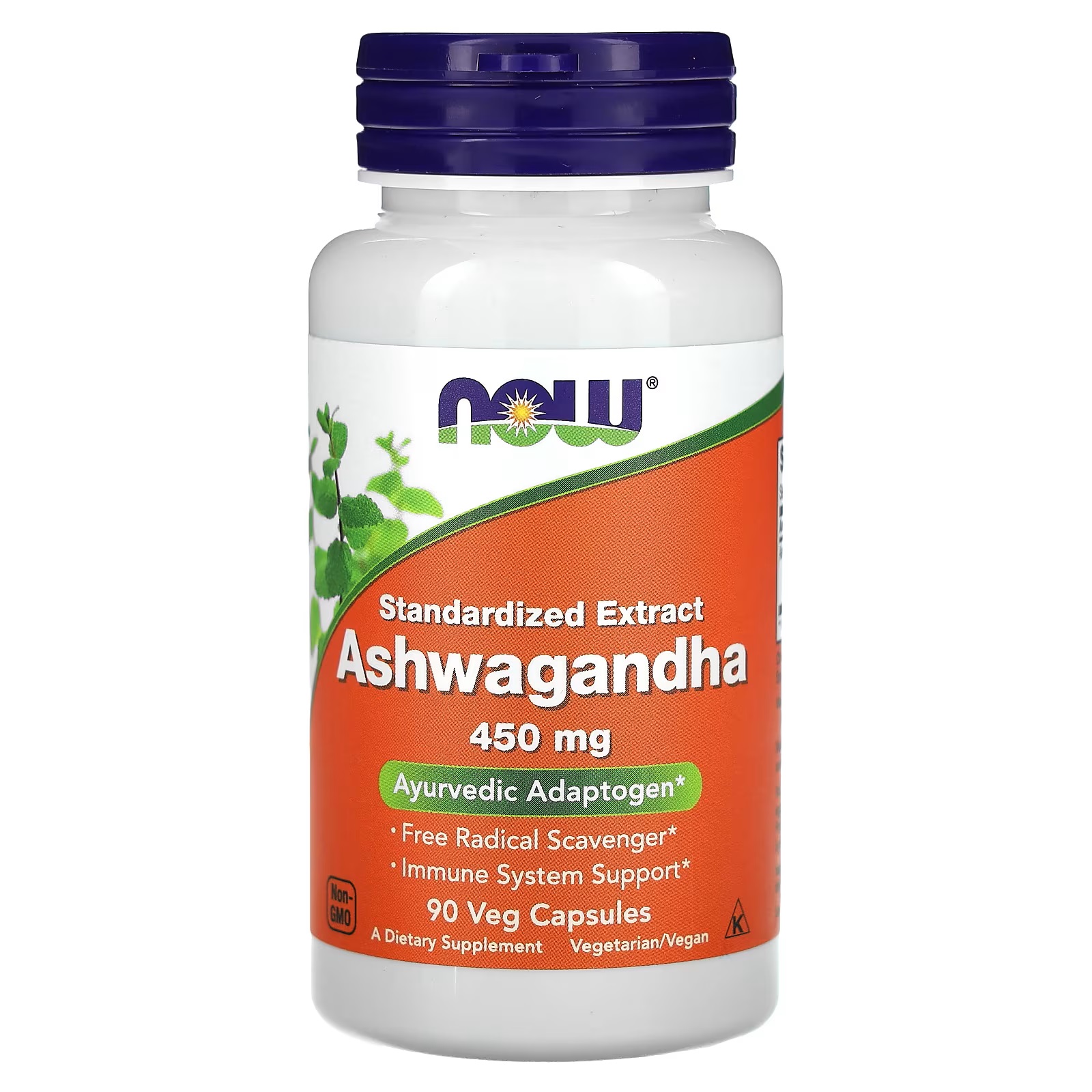 ASHWAGANDHA 450 mg 90 CAPSULAS - NOW SPORTS