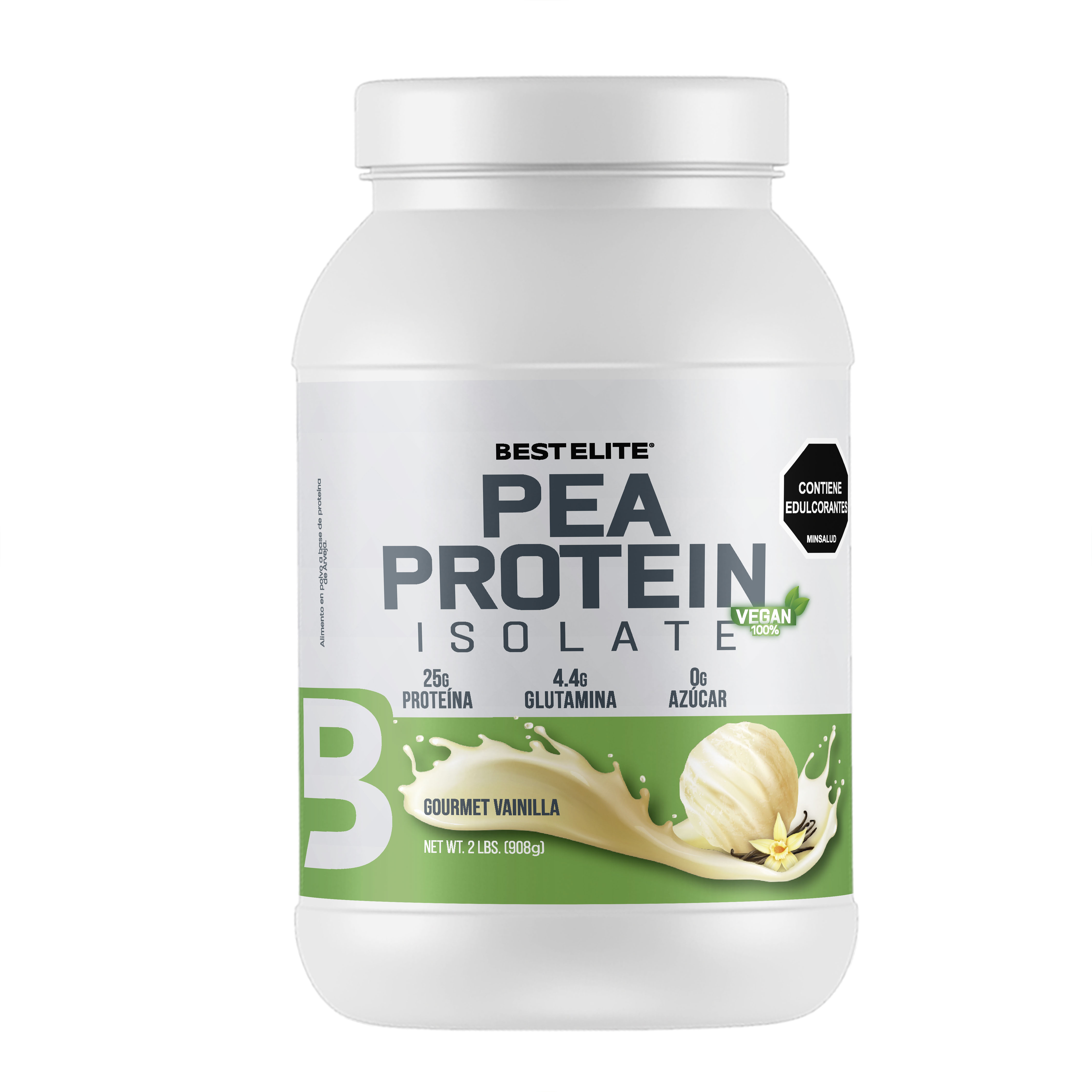 PEA PROTEIN ISOLATE VEGAN VAINILLA (PROTEÍNA VEGANA) - BEST ELITE