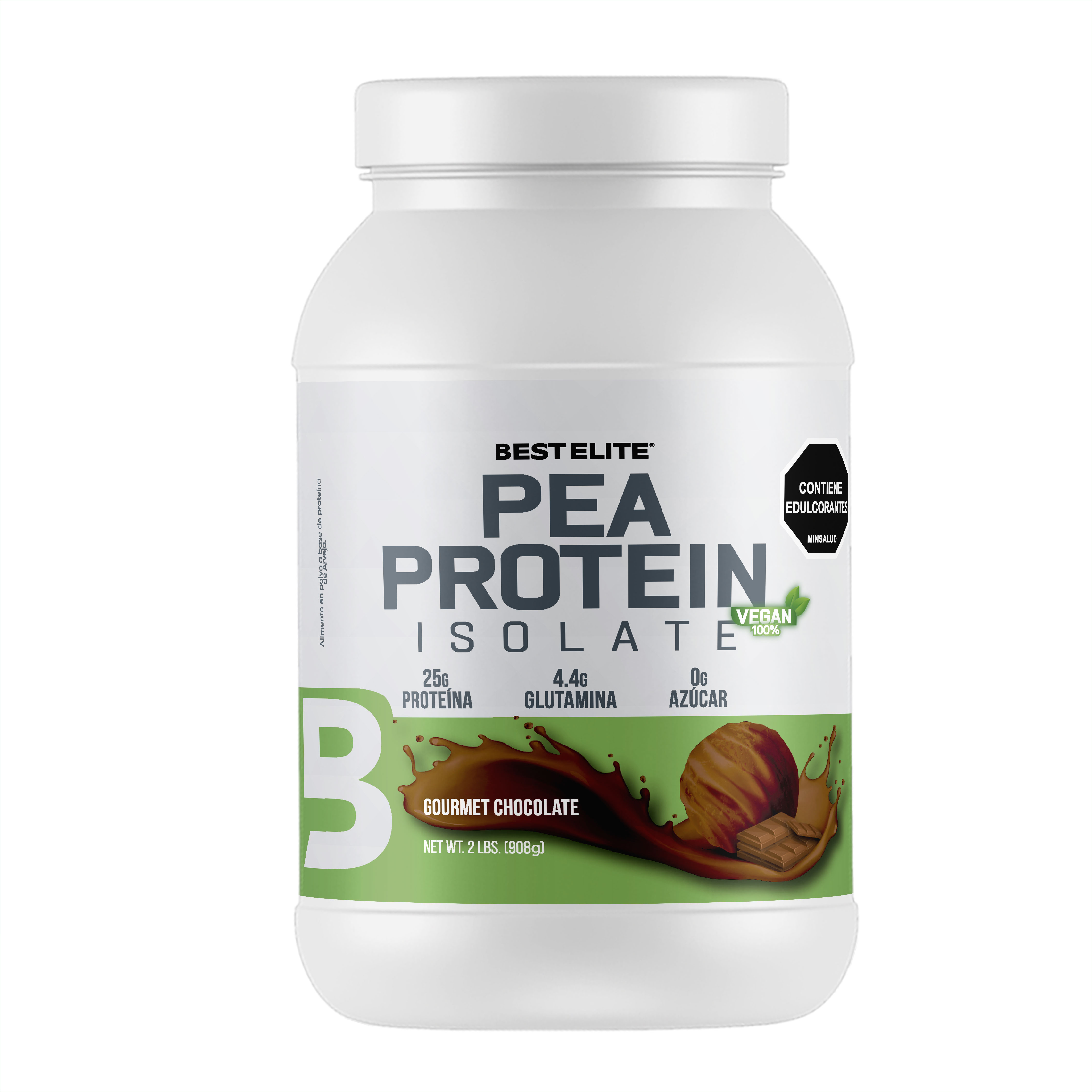 PEA PROTEIN ISOLATE 100% VEGAN CHOCOLATE (PROTEÍNA VEGANA) - BEST ELITE