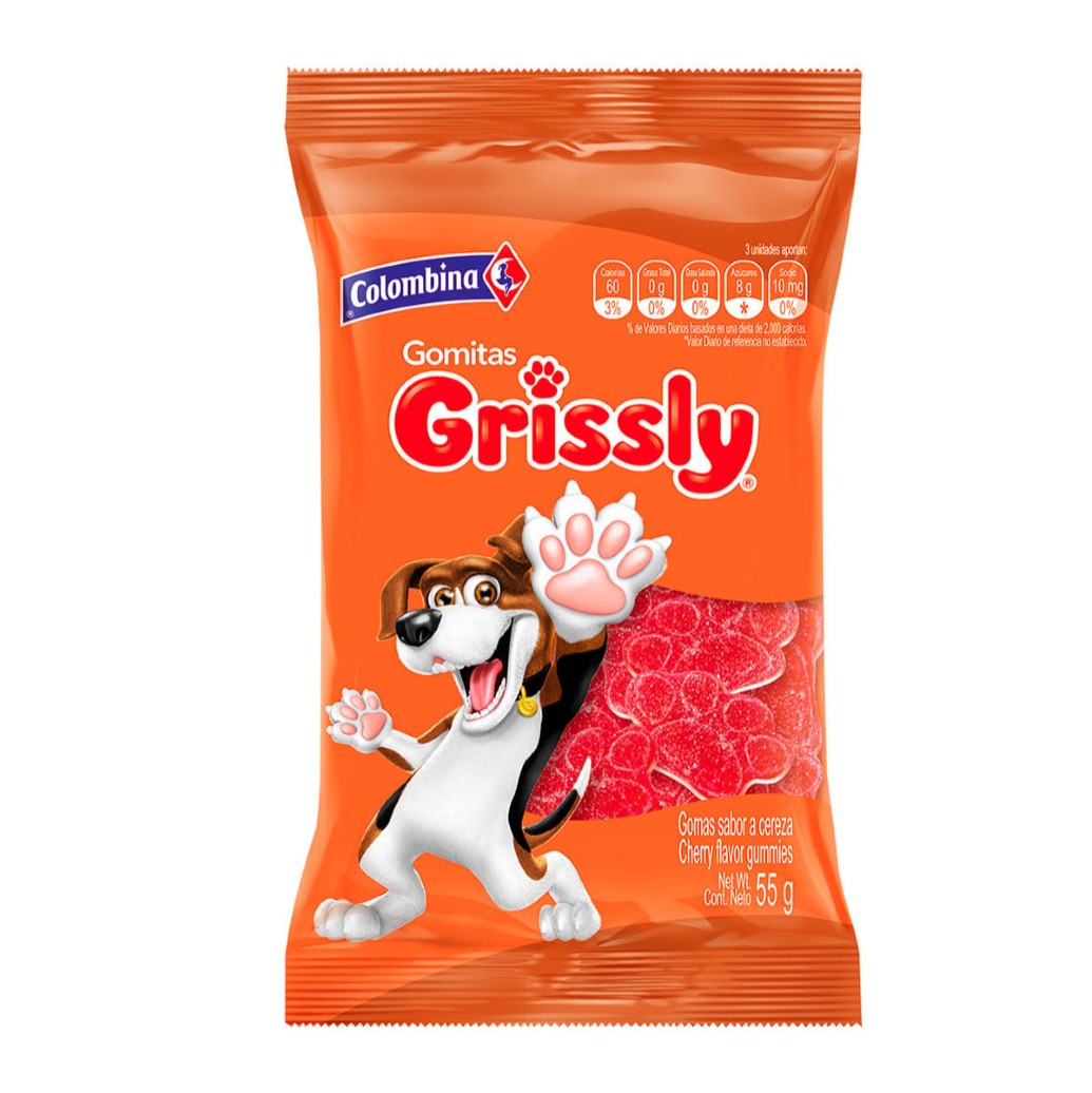 GRISSLY PET CEREZA 55g