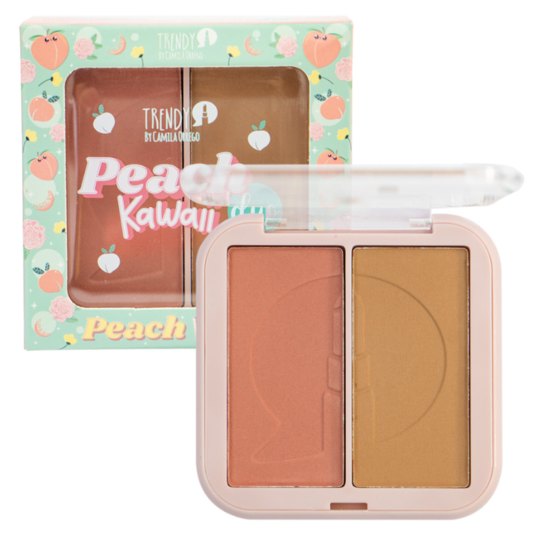 RUBOR Y CONTORNO PEACH KAWAII TRENDY