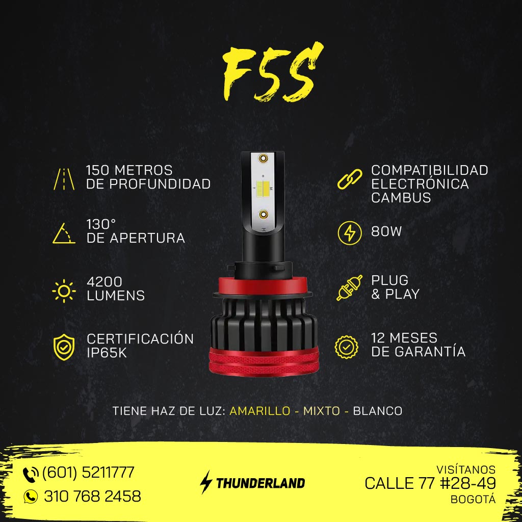 Bombillo Tricolor F5S.