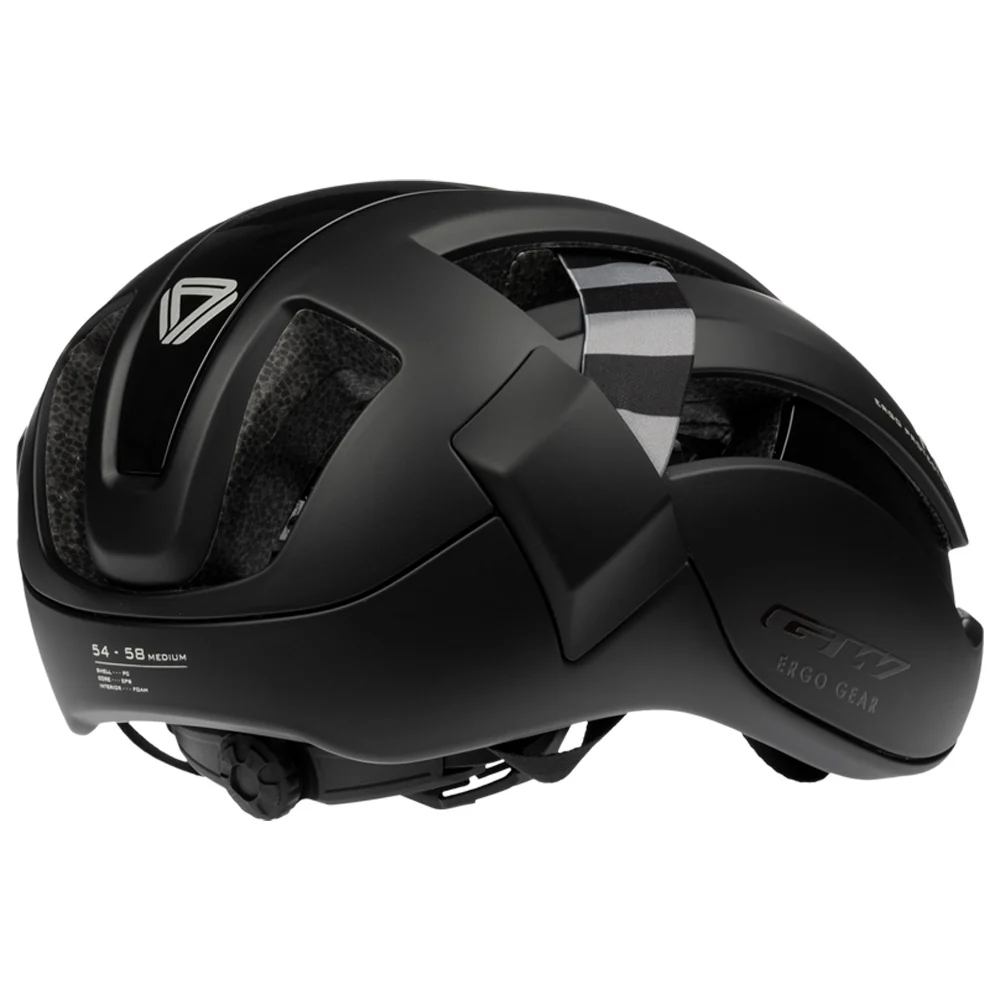 CASCO RUTA R1 GW-negro-mate gris-M