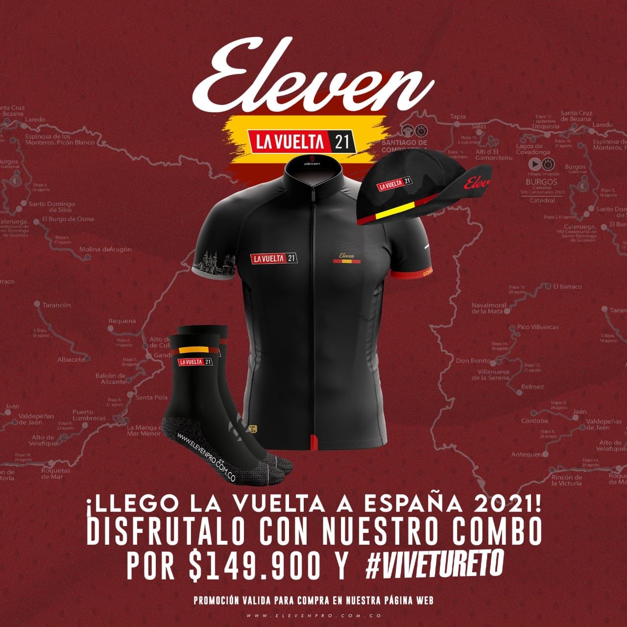 COMBO VUELTA ESPAÑA NEGRO ELEVEN