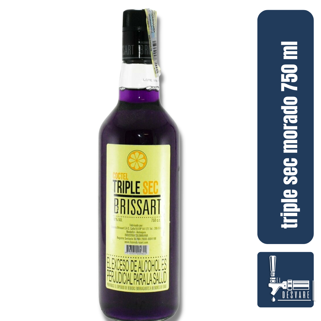 TRIPLE SEC BRISSART MORADO 750ML