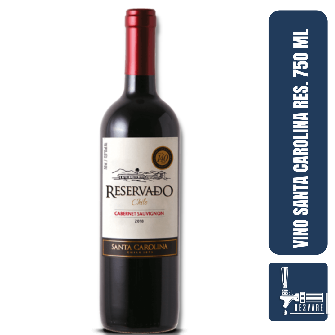 VINO SANTA CAROLINA RESERVADO SAUVIGNON 750ML