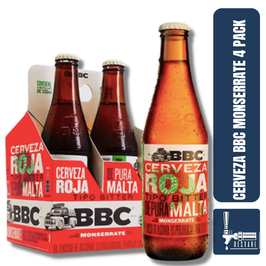 BBC MONSERRATE ROJA FOUR PACK NR 330ML