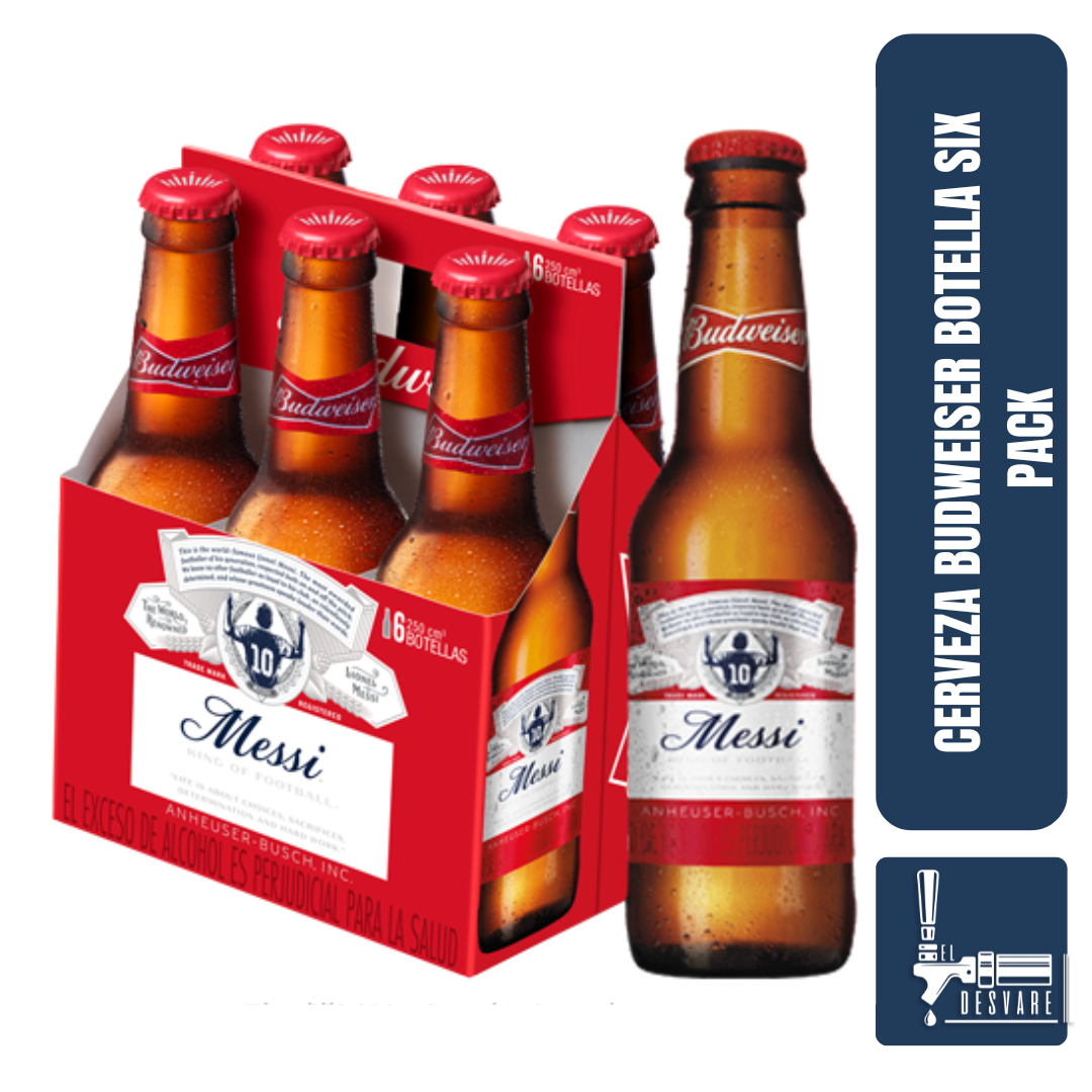 CERVEZA BUDWEISER  BOTELLA SIX PACK