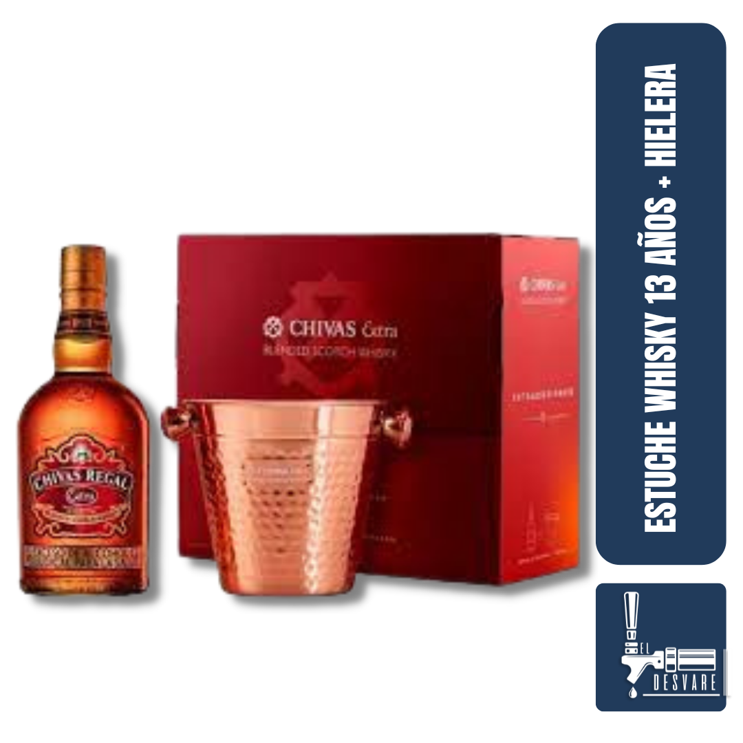 WHISKY CHIVAS REGAL EXTRA 13 AÑOS 700 ML + HIELERA