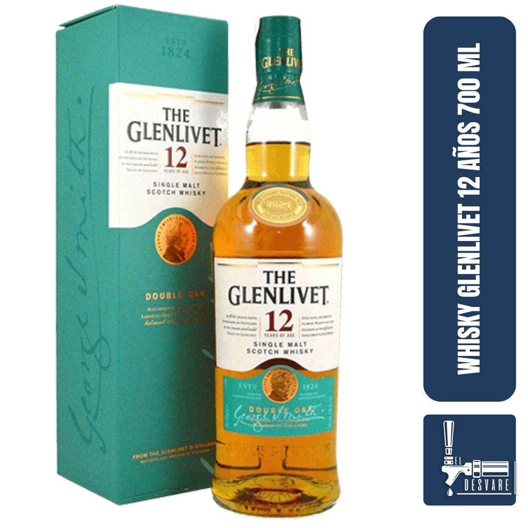 WHISKY GLENLIVET 12 AÑOS 700ML  40%