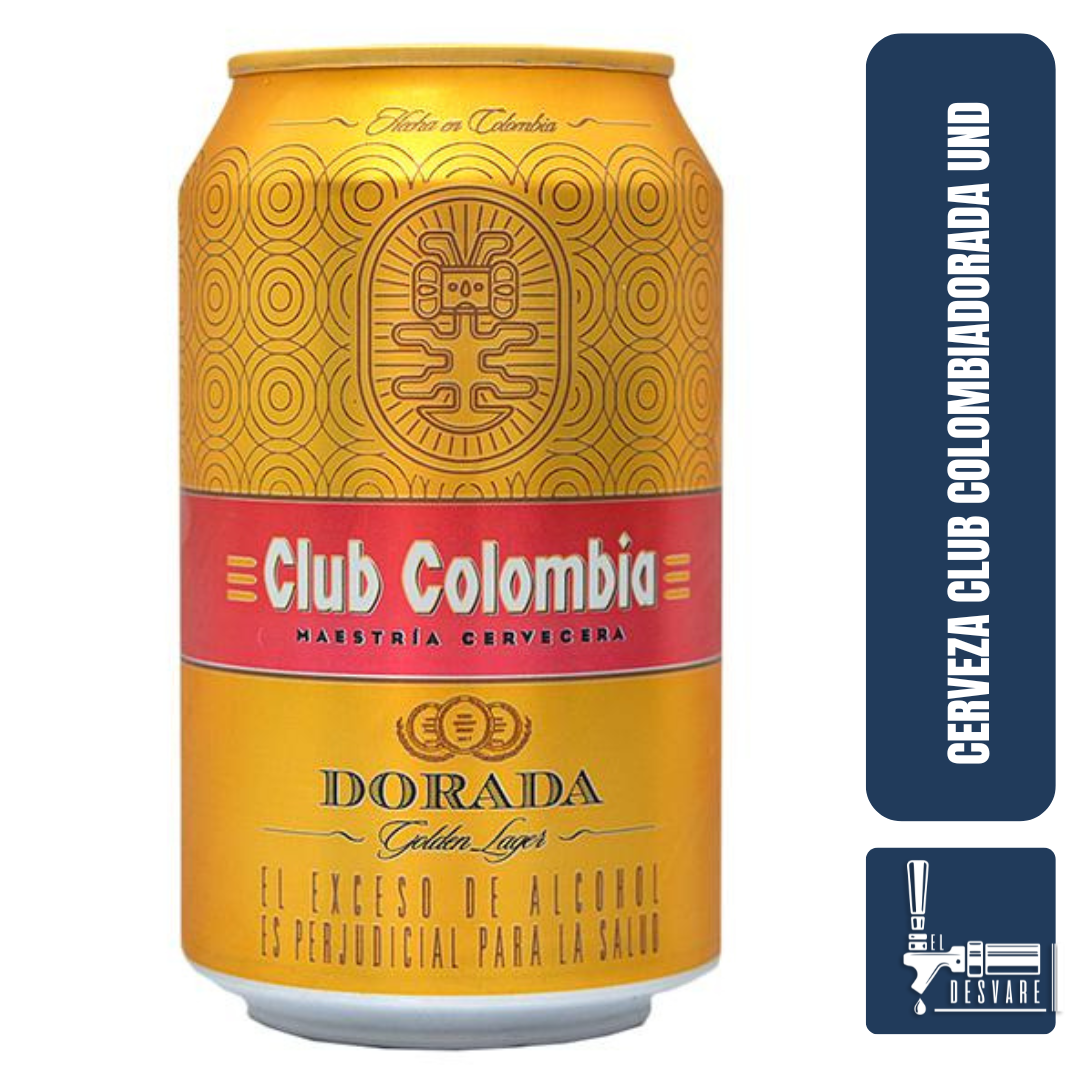 CLUB COLOMBIA LATA DORADA UND 330ML