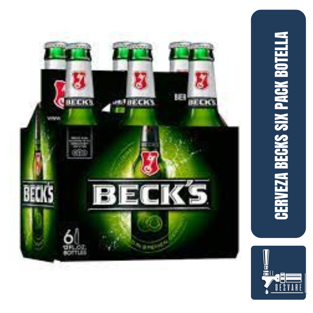 CERVEZA BECKS SIX PAC BOTELLA 