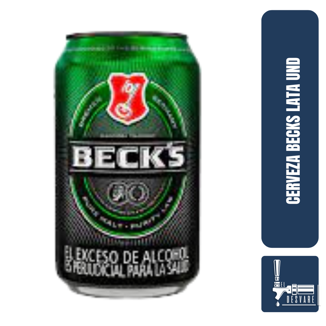 CERVEZA BECKS LATA UND 