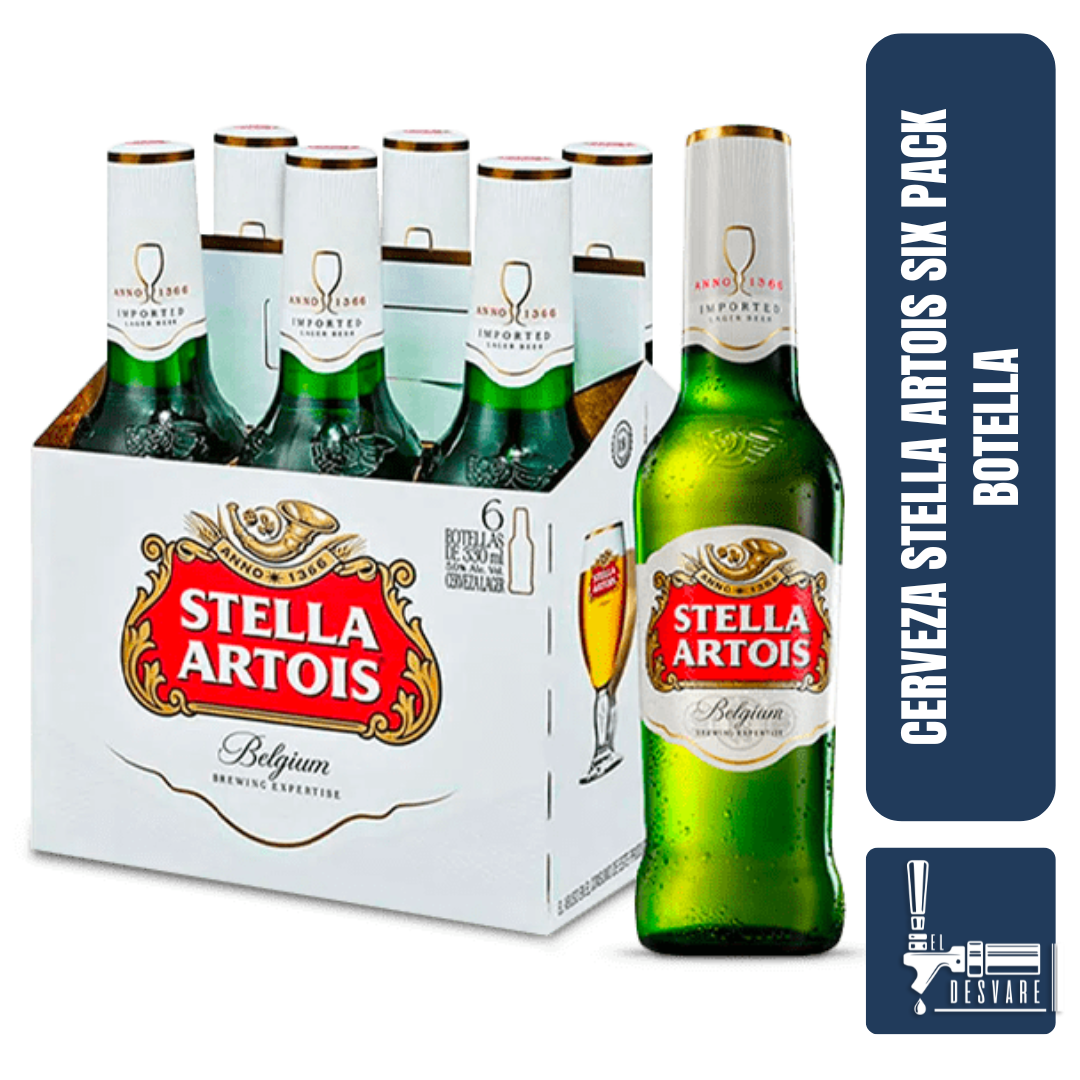 CERVEZA STELLA BOTELLA SIX PACK