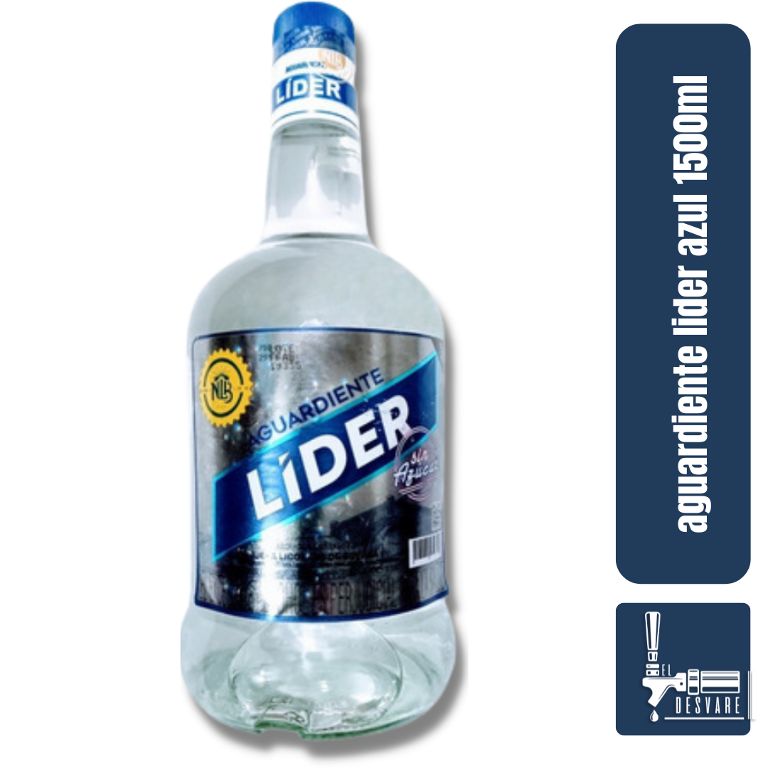 AGUARDIENTE LIDER GARRAFA AZUL 1500ML