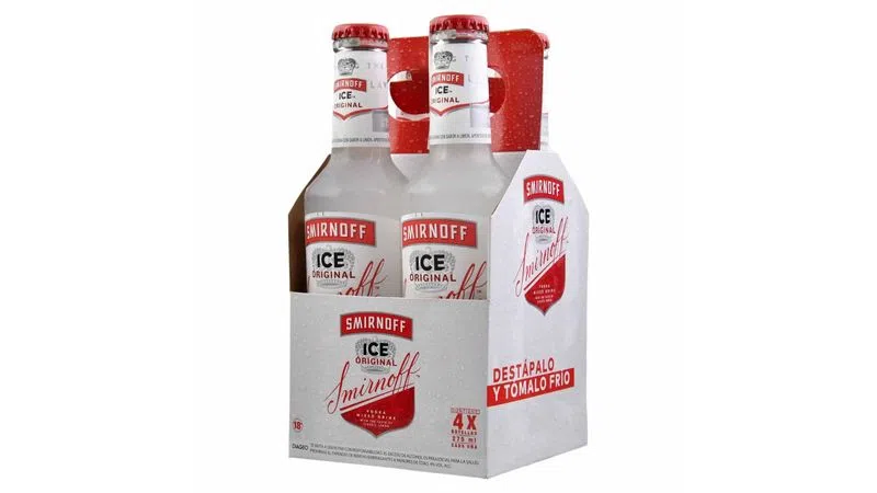 VODKA SMIRNOFF ICE  FOUR PACK BOTELLA 