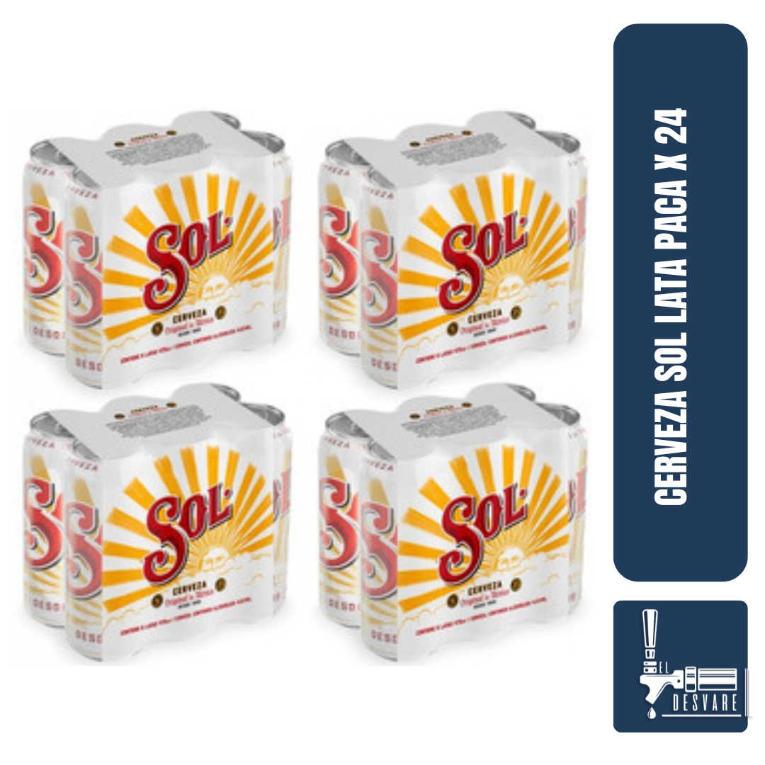 CERVEZA SOL LTA PACA 269ML