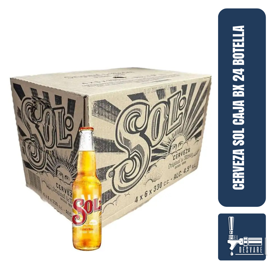 CERVEZA SOL CAJA X 24 330