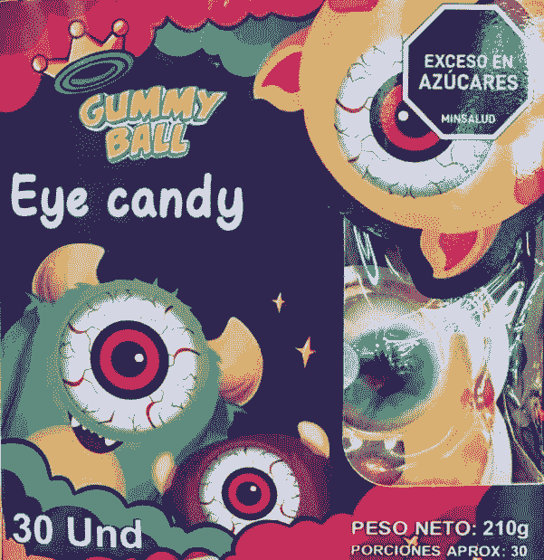 Gummy ball eye candy  x 30