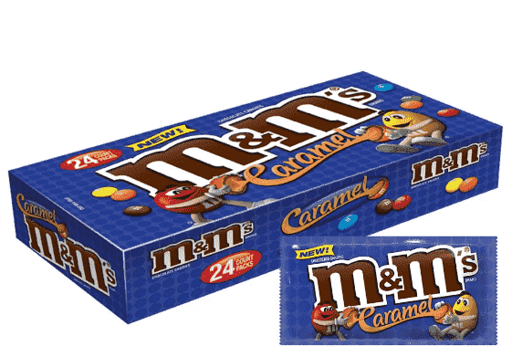 M&m Caramel azul x 24