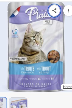 TROZOS EN SALSA CON TRUCHA Y CAMARONES GATO 100GR