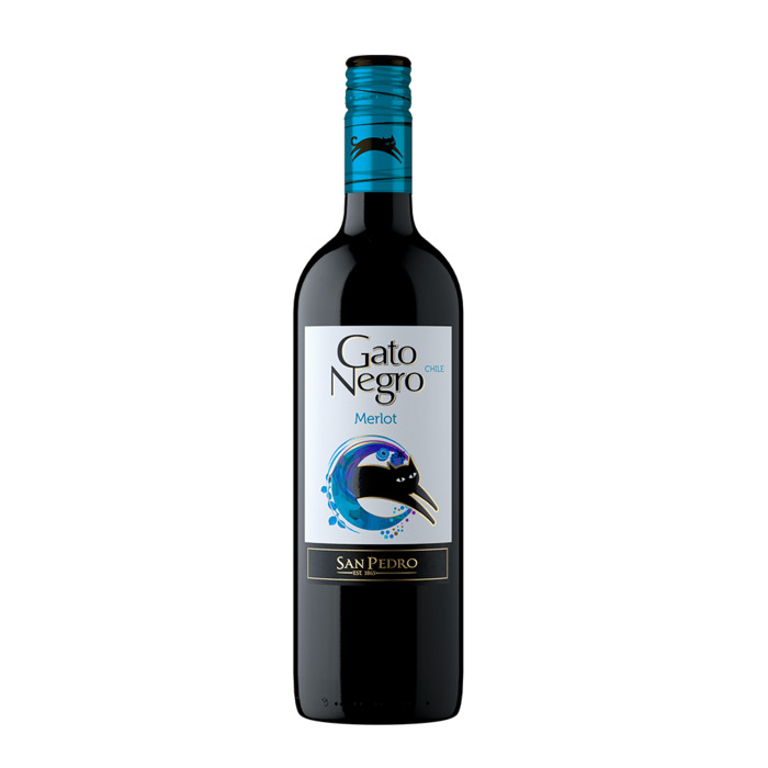 Vino Gato Negro Merlot 750ml