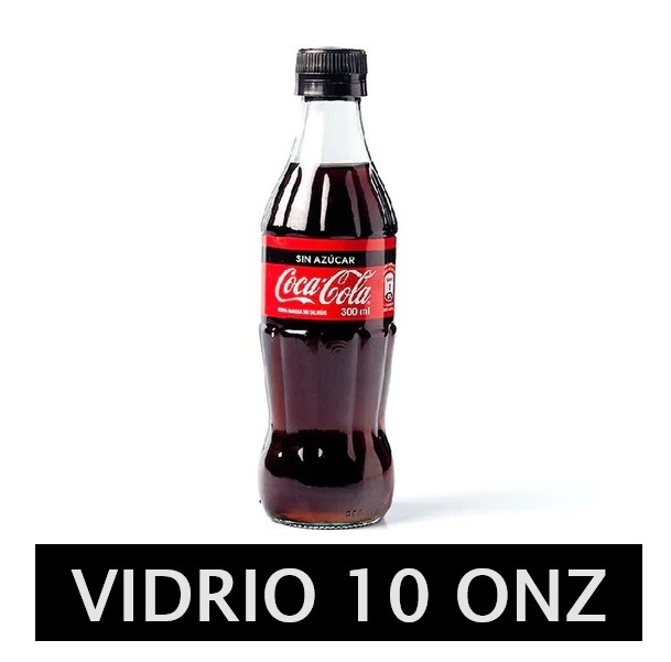 CocaCola Zero Vidrio 10 Onzas (77013378)