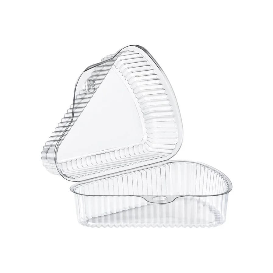 Contenedor Triangular Altura 5cm Cristal