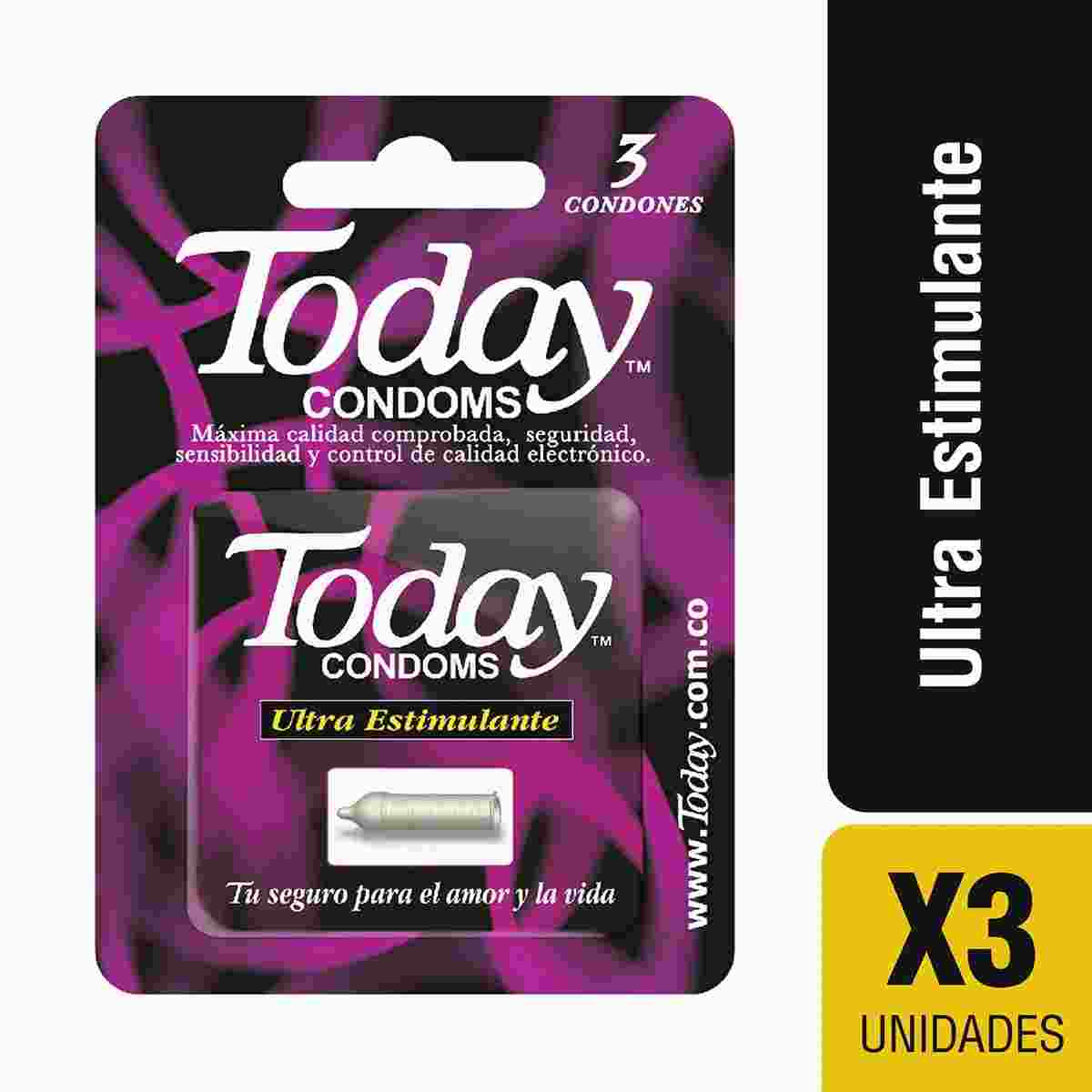 Condones Today Paquete x 3und