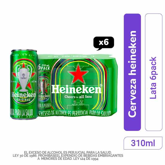 Heineken Lata 310ml Grande