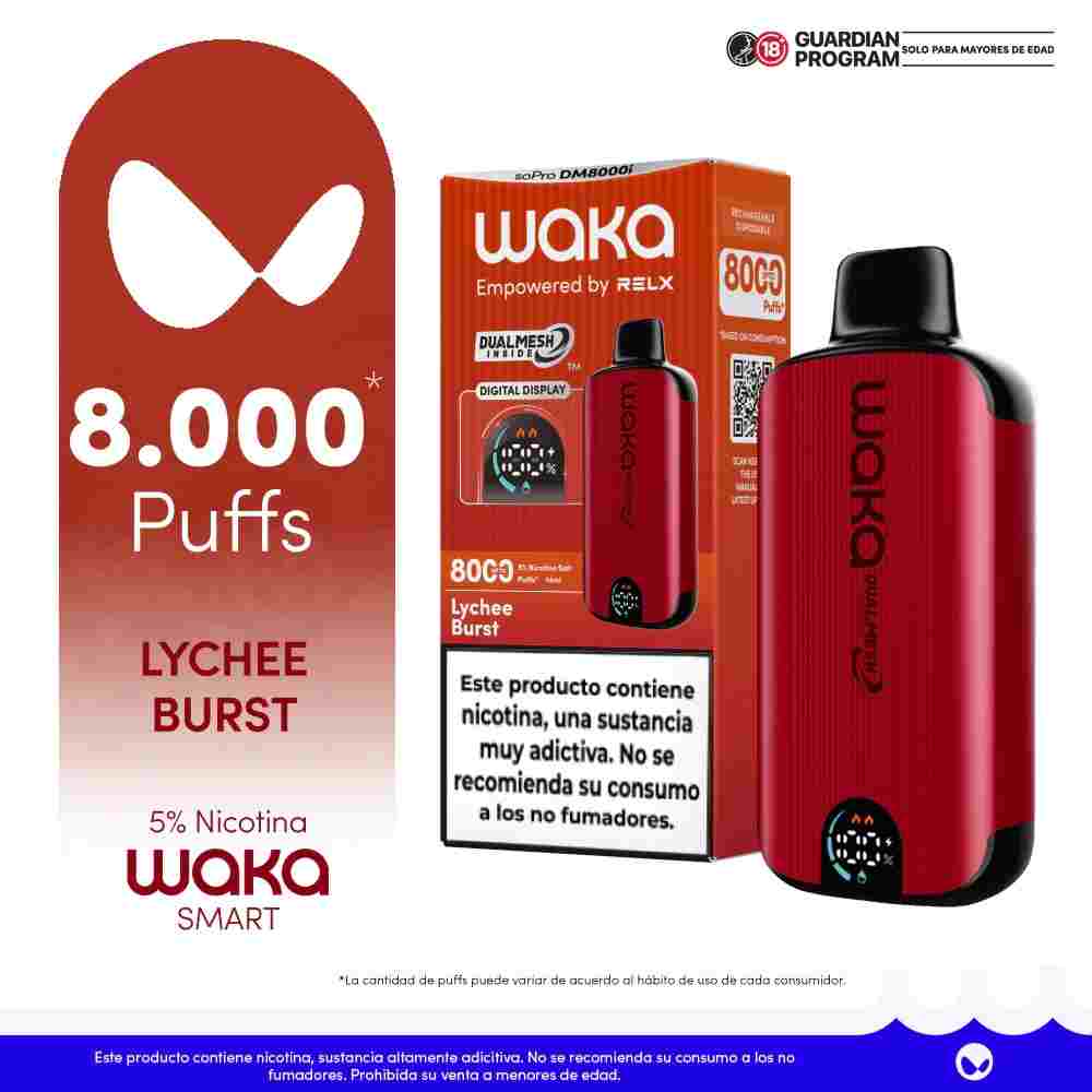 Waka 8000 Vapeos Desechable