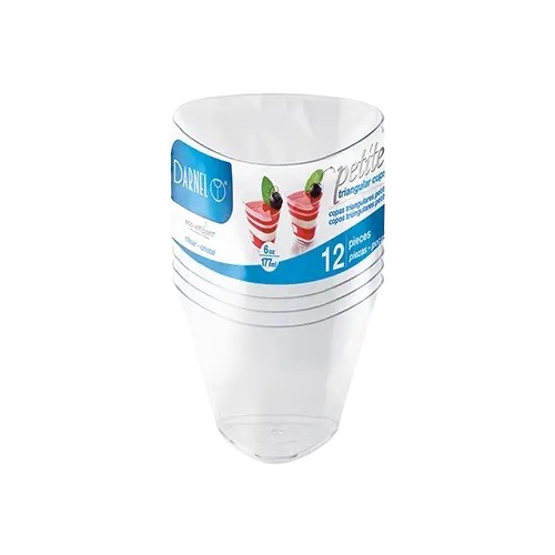 Vaso 6onz Triangular Petite x 12und