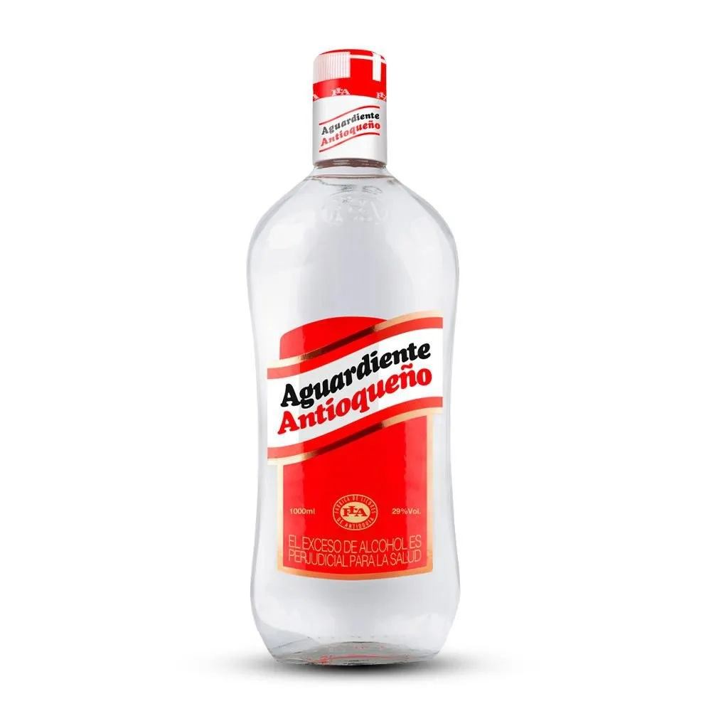 Aguardiente Tapa Roja 1000ml Botella