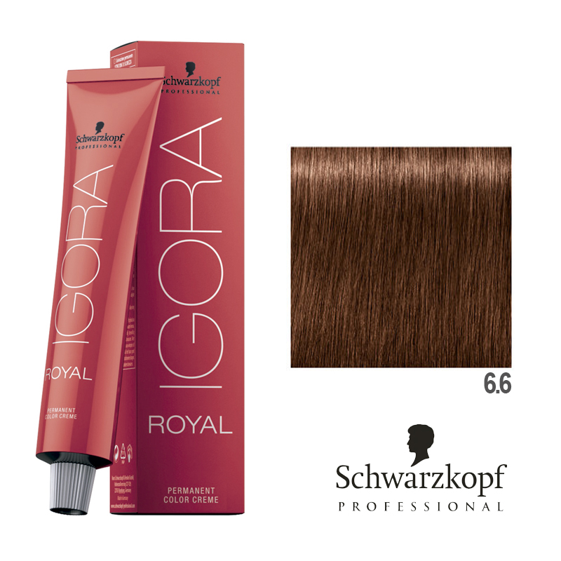 Igora Royal 60 ml (6-6)  + 2 Loción activadora de 30ml + Guantes platicos