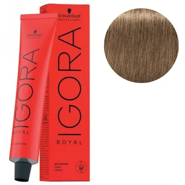 Igora Royal 60 ml (8-00)  + 2 Loción activadora de 30ml + Guantes platicos