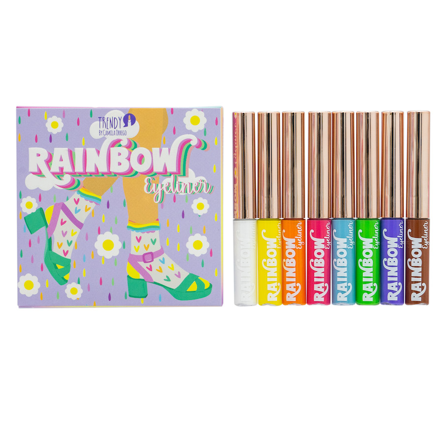 Delineador liquido RainBow Trendy Caja x 8