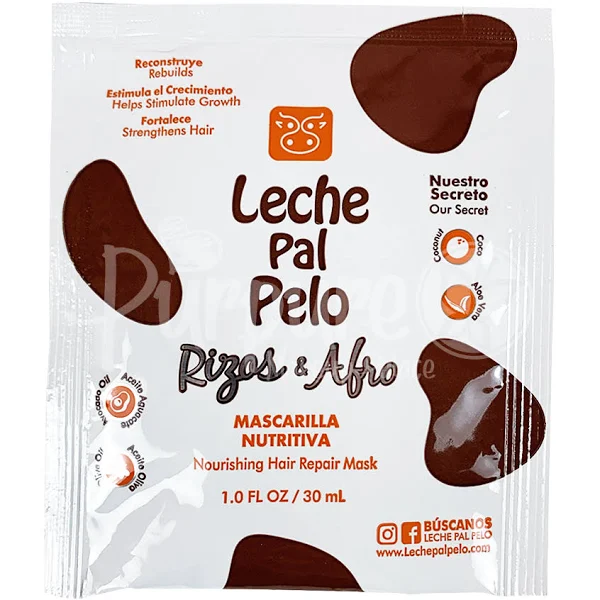 Rizos y Afro Mascarilla Nutritiva Leche Pal Pelo Sachet