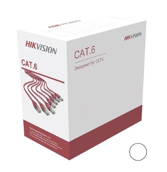 CABLE UTP CAT6 CCA UNIFILIAR 305M INTERIOR  DS-1LN6U-W/CCA HIKVISION