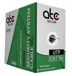 CABLE UTP CAT 5E 100% COBRE BLANCO 305MTS ATCS