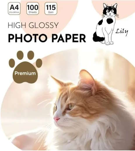 PAPEL FOTOGRAFICO HIGS GLOSSY A4 100H 115GSM