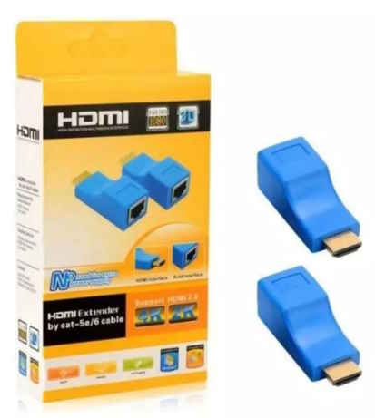 ADAPTADOR EXTENSOR  HDMI/CABLE DE RED 30MTS