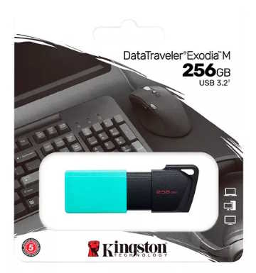 PENDRIVE  DATA TRAVELER EXODIA 256GB KINGSTON