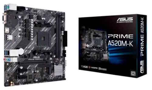 Placa Madre Asus Prime A520M-K 2X DDR4-Micro ATX